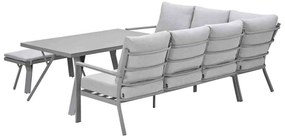 Garden Impressions Senja lounge dining set 4-delig links - valley sand