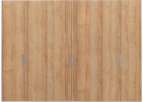 Goossens Kledingkast Easy Storage Ddk, Kledingkast 304 cm breed, 220 cm hoog, 6x draaideur