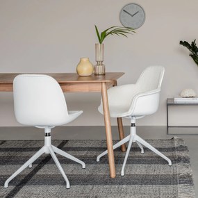 Zuiver Albert Kuip Swivel Witte Armstoel Draaibaar
