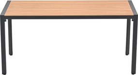 Garden Impressions Kasper tuintafel 160x84xH72 cm - donker grijs - teak look