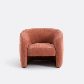 Fauteuil in fijne chenille, LANDINE