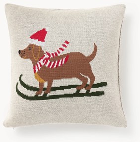 Katoenen kussenhoes Buddy met winters motief