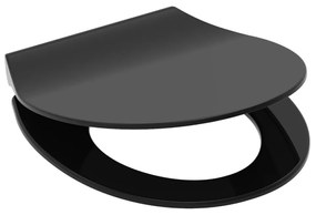 SCHÜTTE Toiletbril SLIM BLACK duroplast