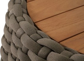 Stoel en Bank Loungeset 5 personen Rope Taupe  Santika Furniture Santika