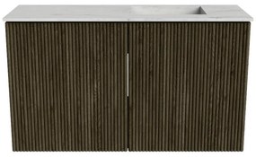 Mondiaz Joya DLux 70cm toiletmeubel shadow met wastafel faye rechts zonder kraangat opalo
