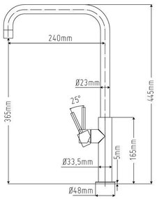 Sento Highclaw RVS Keukenkraan SK104