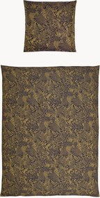 Katoenen jacquard dekbedovertrekset Farn