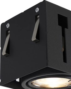 Moderne smart inbouwspot zwart trimless incl. 3 GU10 Wifi - Oneon 3