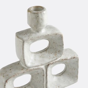 Organische keramische kandelaar, hoogte 22 cm, CERAL
