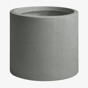 Aurevi Betonnen Buitenbloempot Ø35 Cm & Grijs – Koel - Sklum