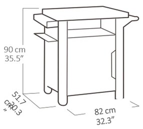 Keter BBQtafel Unity