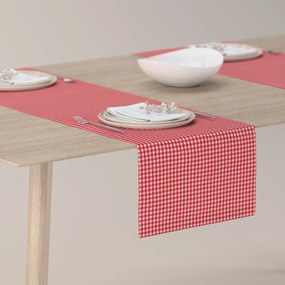 Dekoria Rechthoekige tafelloper, rood-ecru , 40 x 130 cm