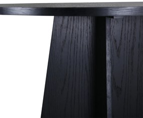 Ronde Eettafel Met Kruisvoet Zwart - 110 X 110cm.
