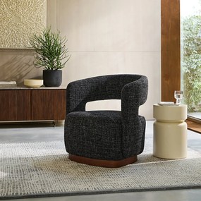 Handgetuft vloerkleed, Lyocell® en wol, Net