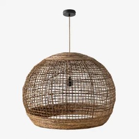 Udane Plafondlamp Natuurlijk - Zwart & Ø80 Cm Udane - Sklum