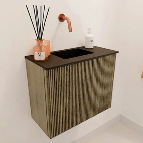 Mondiaz Joya 50cm toiletmeubel dusk met wastafel faye midden zonder kraangat urban