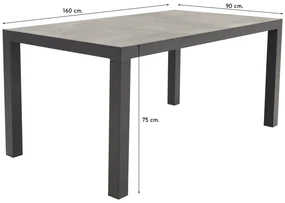Hartman Salvatore/President 160 cm. verstelbare tuinset - 5-delig