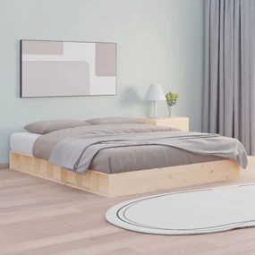 vidaXL Bedframe massief hout 140x200 cm