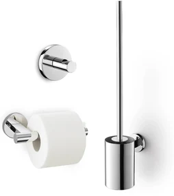 ZACK Scala toilet accessoireset 3-in-1 glans RVS