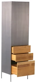 Tower Living Smalle Wandkast Metaal En Hout R Pandora - 55x45x184cm.