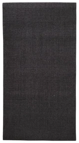 vidaXL Vloerkleed 80x150 cm natuurlijk sisal zwart