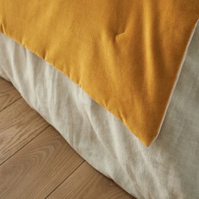 Gematelasseerd dekbed in effen fluwelen katoenen linnen, Velvet