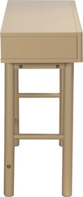 Sidetable Met Grote Ribbels Zandkleur - 120 X 35cm.