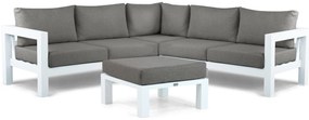 Hoek loungeset 5 personen Aluminium Wit Lifestyle Garden Furniture Luca