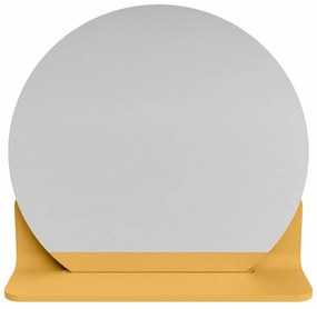 Mondiaz Spot spiegel rond Ø40cm met planchet ocher