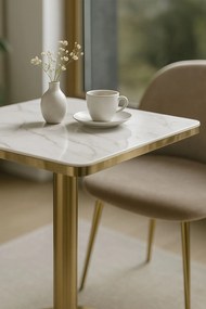 Tafel Firro Vierkant 70cm Goud