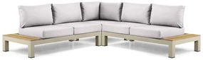 Loungeset 5 personen Aluminium/Teak Taupe Lifestyle Garden Furniture Vittoria