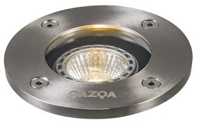 Buitenlamp Moderne grondspot staal RVS - Basic Round Modern GU10 IP65 Buitenverlichting