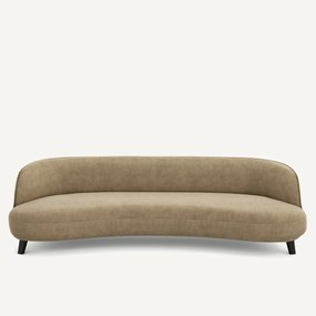 5-zits bank in stonewashed fluweel, Rosebury ontwerp Emmanuel Gallina