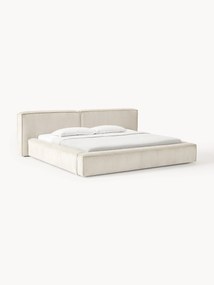 Gestoffeerd corduroy bed Lennon met opbergruimte