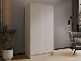 Kledingkast Arecibo 100, Kasjmier, 200x102x51cm, 100 kg, Kledingkast deuren: Met scharnieren, Aantal planken: 4, Aantal planken: 4