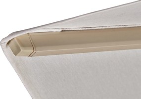 Platinum Challenger zweefparasol T1 Premium 4x3 m. - Champagne Sandstone - met ingraafvoet en hoes