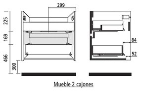 Muebles Project badmeubel caledonia 60cm