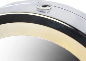 Design wandspiegel chroom incl. LED dim to warm verstelbaar IP44 - Vicino