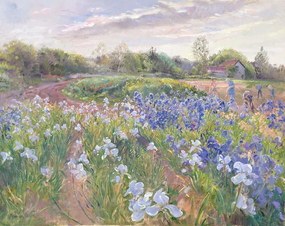 Kunstreproductie Sunsparkle on Irises, 1996, Timothy Easton