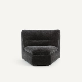 Modulaire hoekzetel in chenille fluweel, Giuliano