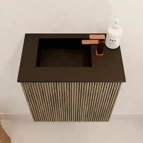 Mondiaz Joya 40cm toiletmeubel dusk met wastafel faye links 1 kraangat urban