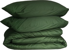 Dekbedovertrek Queen - 100% katoensatijn - 140x200/220 - groen