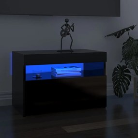 vidaXL Tv-meubelen 2 st met LED-verlichting 60x35x40 cm hoogglans zwart
