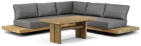 Loungeset 5 personen Teak Old teak greywash Santika Furniture Santika Superior