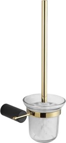 Mexen Aron toiletborstel, zwart/goud - 7088150-57