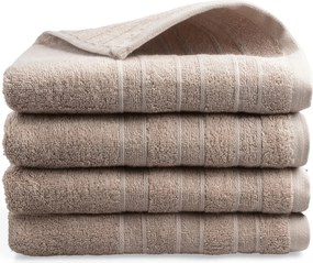 Handdoek DoubleLife Recycled Cotton Collectie – 4 stuks – 50×100 – warm sand