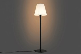 Moderne Buiten Vloerlamp Zwart Met Witte Kap IP - Big Virginia Zwart