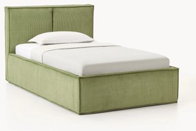 Corduroy eenpersoonsbed Dream met opbergruimte