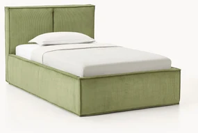 Corduroy eenpersoonsbed Dream met opbergruimte
