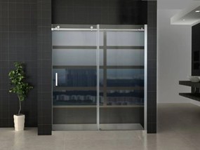 Saqu Roll Douche Schuifdeuren 2-Delige 170-172x200 cm Aluminium